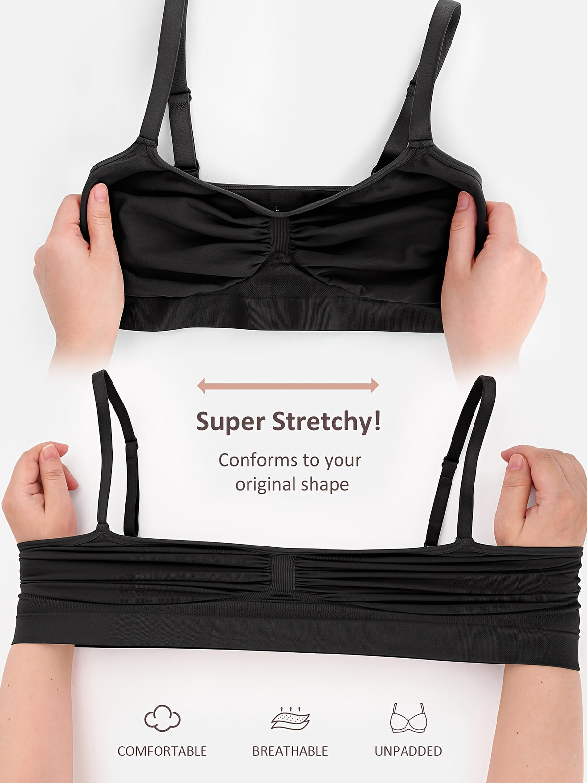 Women's Push-Up Seamless Bra with Breathable Design and Back Control - product image 4