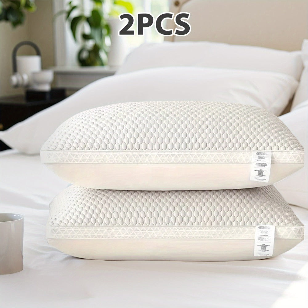 Cooling Ergonomic Neck Pillow 2 Pack Orthopedic Contour Support Adjustable Filling Cool Sensation Breathable Fabric Machine Washable Removable Cover for Side Back Stomach Sleepers - product image 5