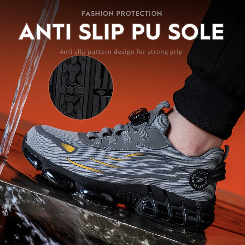 Steel Toe Work Shoes Man Slip Resistant Abrasion Resistant Construction Working Boots Comfortable Breathable Sneaker - product image 7