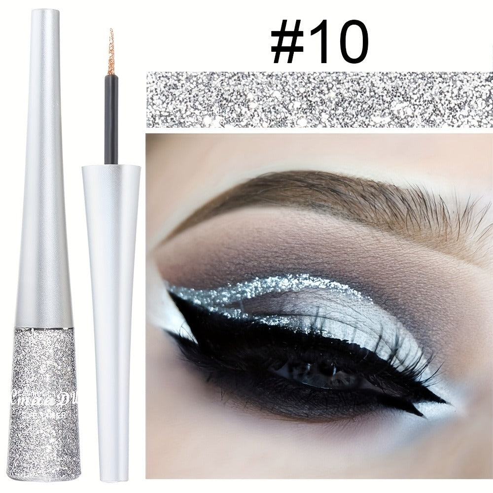 Glitter Liquid Eyeliner Set 16 Colors Waterproof Shimmer Metallic Eye Liner Pen Kit – Long-Lasting Smudge-Proof Sparkle Eye Makeup for Party Stage Festival Cosplay Holiday Glam - product image 16