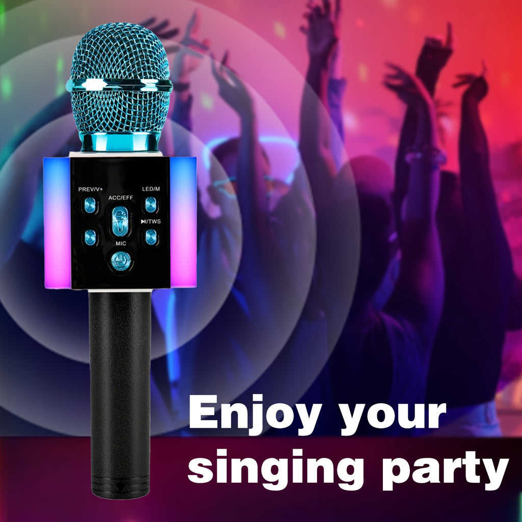 Wireless Karaoke Microphone Speaker with LED Lights and Fun Voice Changer - Portable Singing Mic, Perfect for Holiday Parties, Christmas Family Gatherings, New - product image 38
