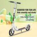 Front Suspension, Front Brake, Iron Frame, Space-saving Urban Commuter – Folding Kick Scooter for Adults & Teens 14+ - product image