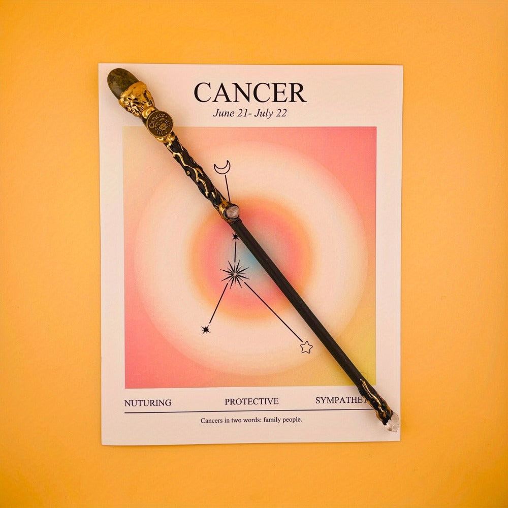 All 12 Signs Cosplay Scepter Witch Wand for Halloween, Christmas, Valentine's Day & Birthday Gift, Astrology Lover Gift for Her – Zodiac Crystal Magic Wand - product image 14