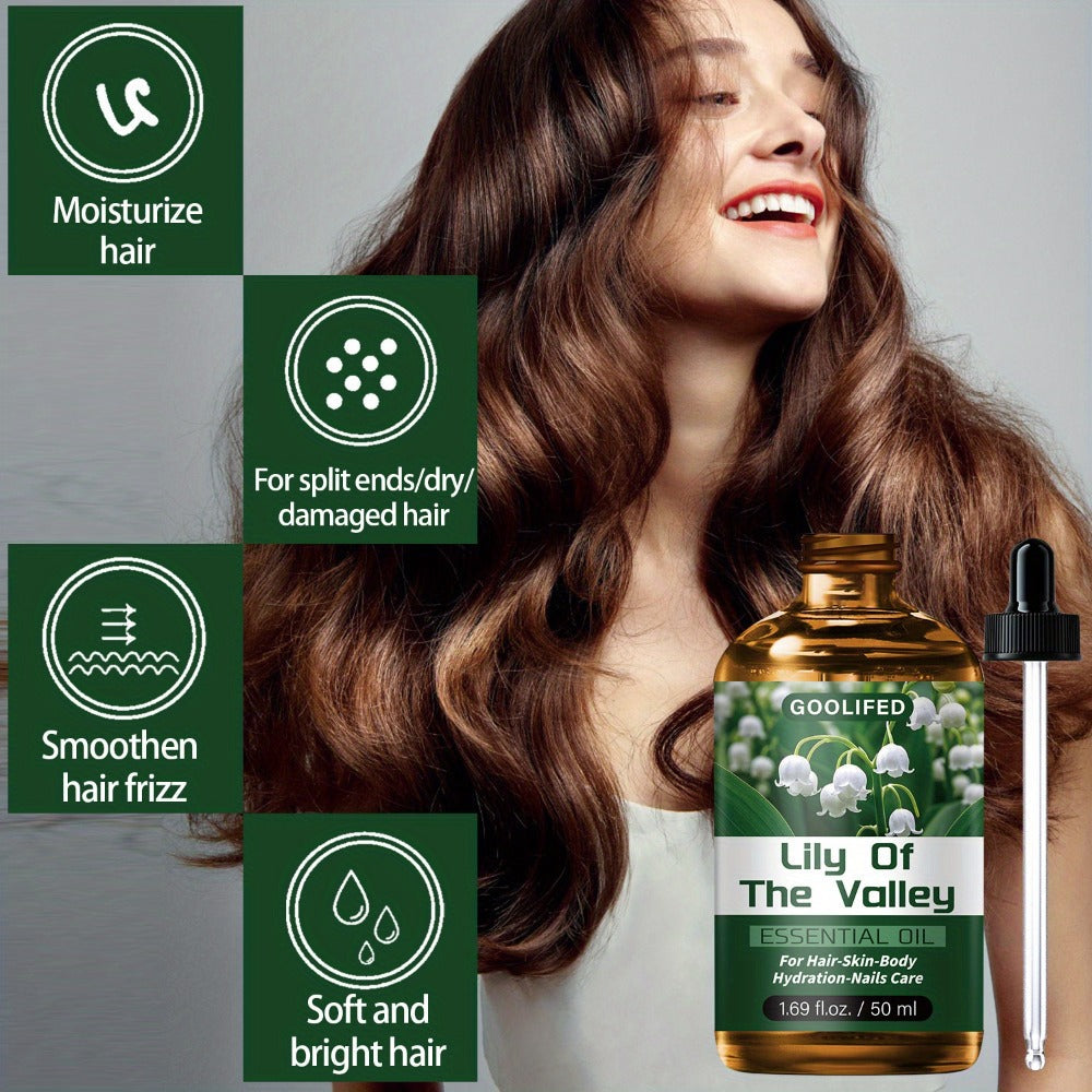 Lily of the Valley Body Oil 50ml Deep Moisturizing No-Methanol Multipurpose Hydrating Oil for Dry Skin Hair Nails — Fresh Floral Scent Conditioning Unisex Skin Care Essential Oil - product image 8