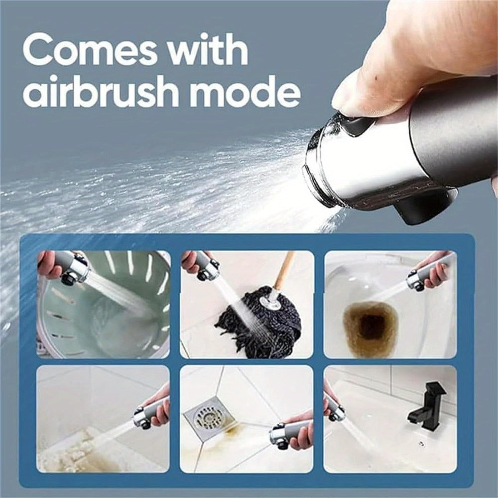Filtered Handheld Shower Head High Pressure 4 Spray Modes ON/OFF Switch with Hose 5 Filter Elements Pet Shower - product image 6