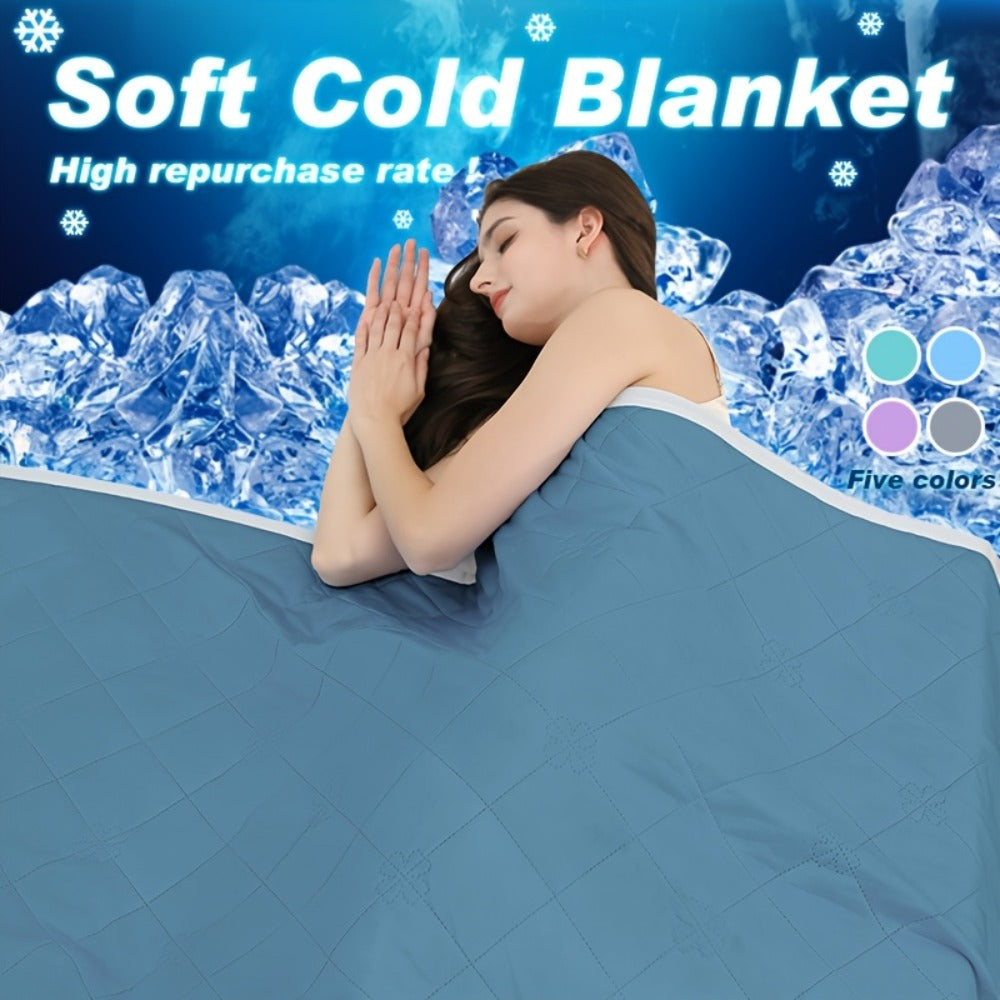 Cooling Blanket for Hot Sleepers – Lightweight Knit Acrylic Throw Blanket, Breathable Air-Cooled Comforter for Summer, Soft Moisture-Wicking Blanket in Throw Twin XL Queen King, Sk - product image