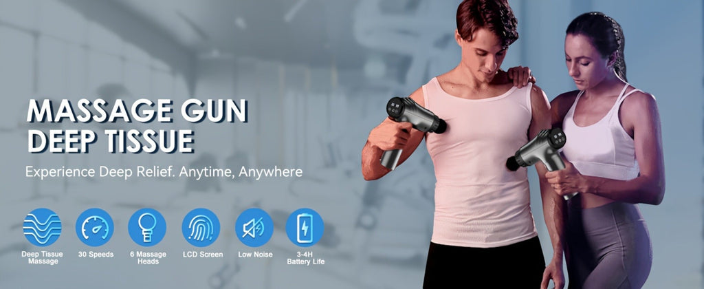 Massage Gun Deep Tissue - GVBER 6-Head Handheld Muscle Massager for Body Pain Relief, Relaxation & Recovery - Gift for Women Men - product image 11