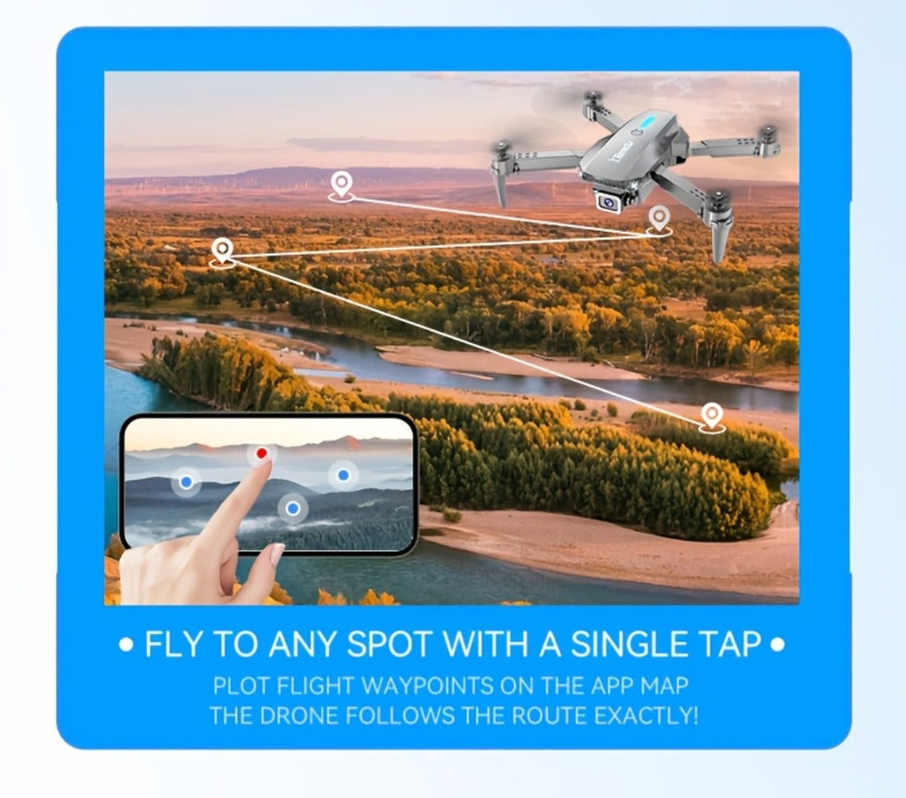 Beginner Vlogging Aerial Photography Quadcopter Gift for Kids Teens Adults | Foldable HD Camera Drone Free Storage Bag USB-C Charging 3D Flips Single or Dual - product image 13
