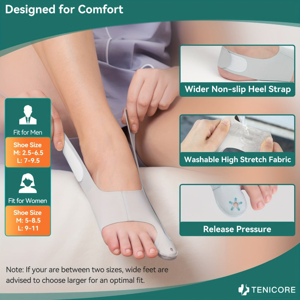 Bunion Corrector Sleeves 2-Pack – 4-Point Fixation Big Toe Separator, Adjustable Day & Night Hammer Toe Straightener for Men & Women - product image 7