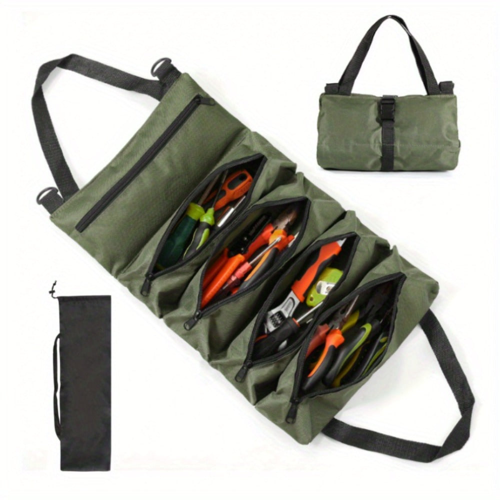 Collapsible Tool Bag Organizer for Hardware Storage | Foldable Tool Kit Bag for Carpentry Electricians Automotive Repairs Outdoor | Portable Buggy Bag Easy Transport - product image 6