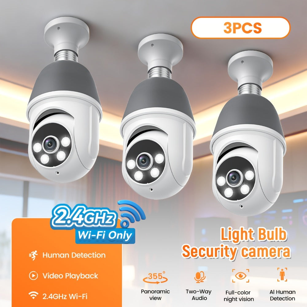 AI Auto Tracking Security Camera 360° Panoramic 1920P | Infrared Night Vision Two-Way Audio 2.4GHz USB Charging | Wireless Indoor Surveillance Camera Human Motion Detection - product image 7