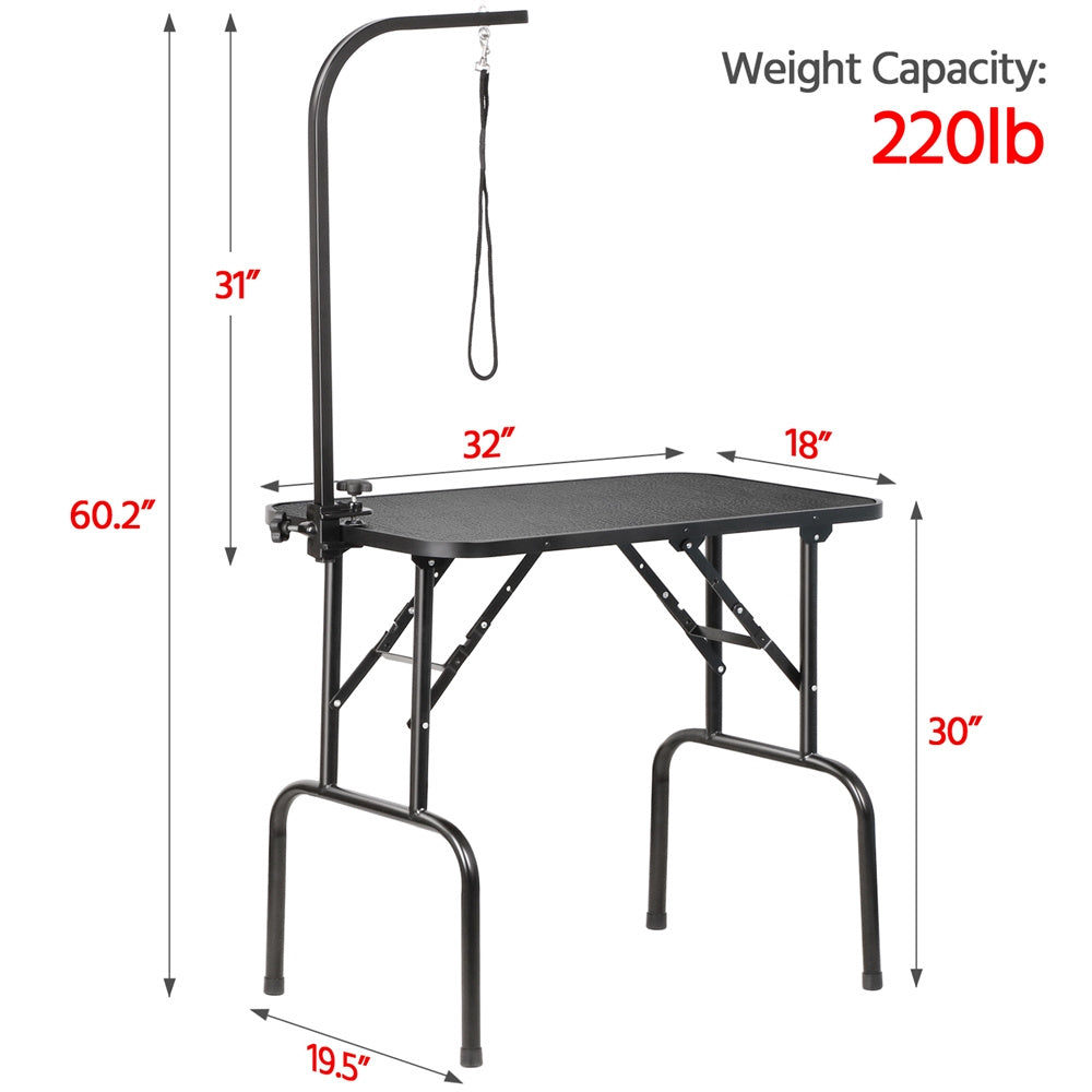Non-Slip Waterproof Surface, Folding Legs, Sturdy Metal Frame, Professional Dog Cat Beauty Trimming Table for Home & Salon | Pet Grooming Table Collapsible - product image 5