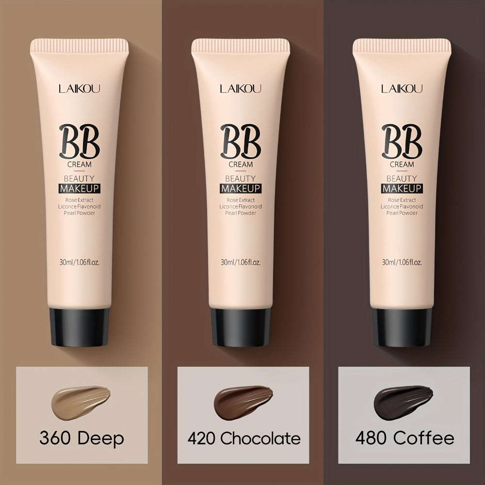 BB Cream 2 Pcs Set Waterproof – Pore-Minimizing Full Coverage Foundation with Blemish Concealer & Glycerin Hydration, 9 Shades for All Skin Types, 30ml Each, Skincare Makeup Hybrid - product image 10