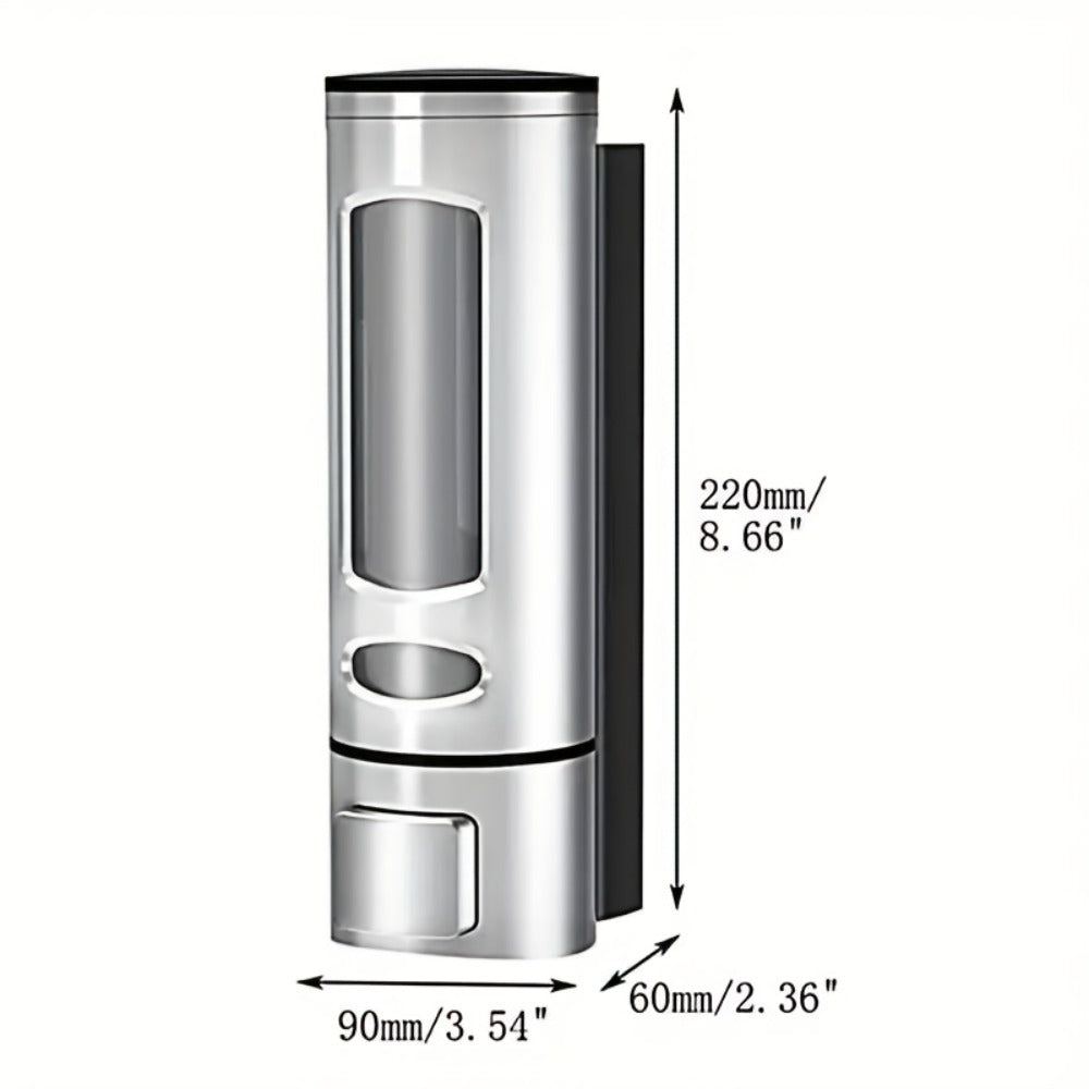 Wall-Mounted Soap Dispenser 53oz Large Capacity – No-Drill Manual Press Pump for Shower Gel Shampoo Lotion Bathroom Kitchen - product image 3