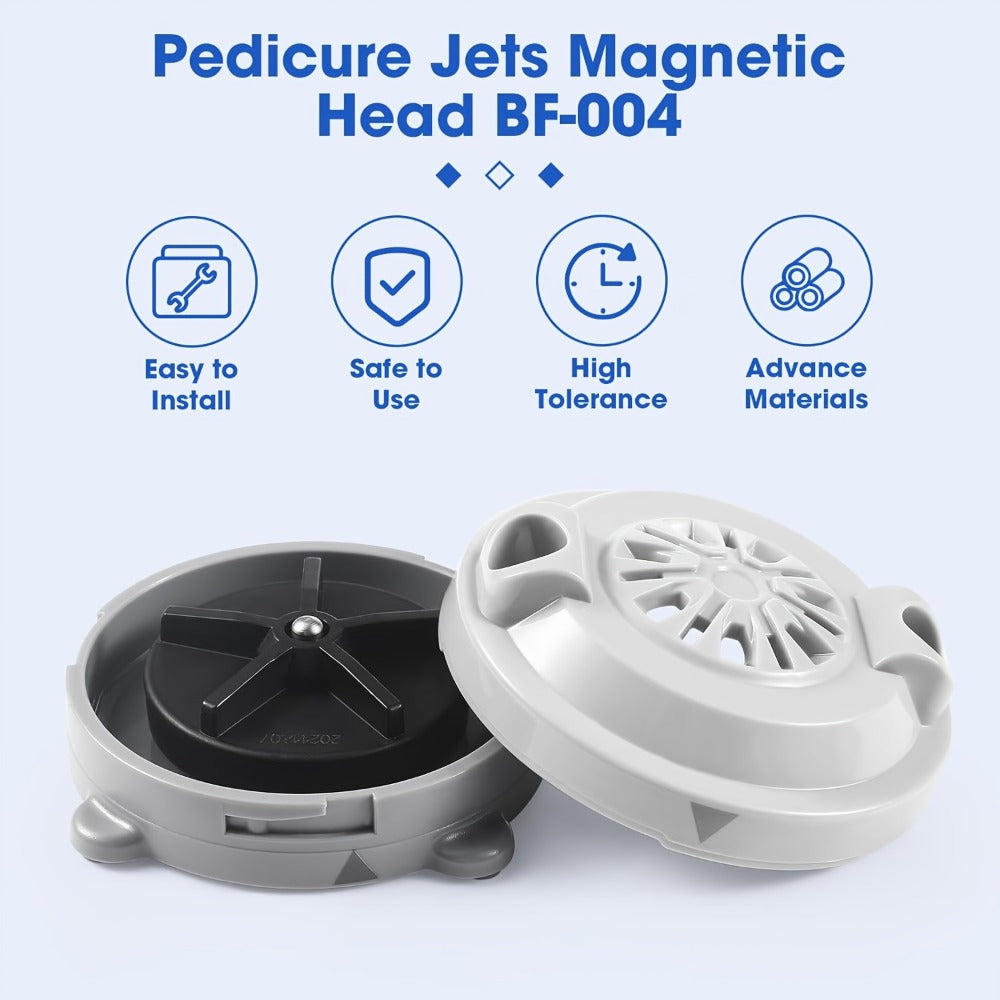 Pipeless Jet Motor for Pedicure Spa Chair Magnetic Jet Head Propeller Cap Complete Replacement Kit LURACO P153 Compatible Nail Salon Hygienic Easy Install Repair Part - product image 6
