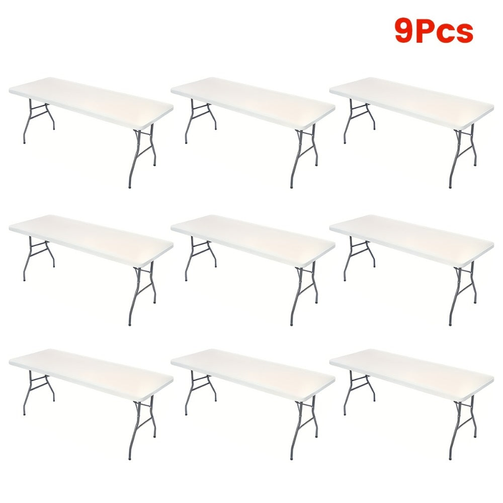 Stretch Table Covers 6Ft Washable Elastic Rectangle Tablecloth for Parties Weddings Picnics Camping, Spandex Polyester Blend, Fits Standard 6 Foot Tables, Set of 3 6 9 or 12, Black - product image 20