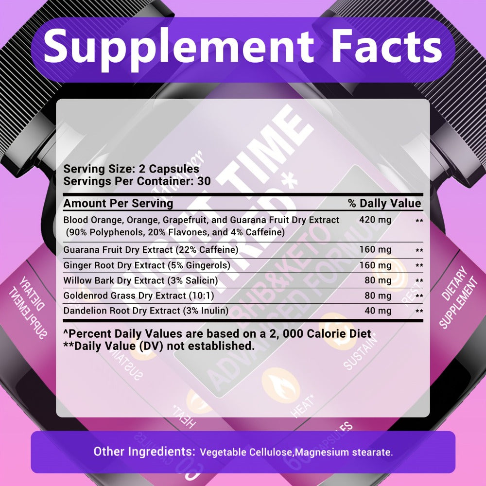 Night Time Fat Burner for Women — Shred Mask Capsules with Caffeine, Goji Berries & Dandelion Root | Overnight Metabolism, Sleep Support & Antioxidant Defense | Women's Weight Loss - product image 2