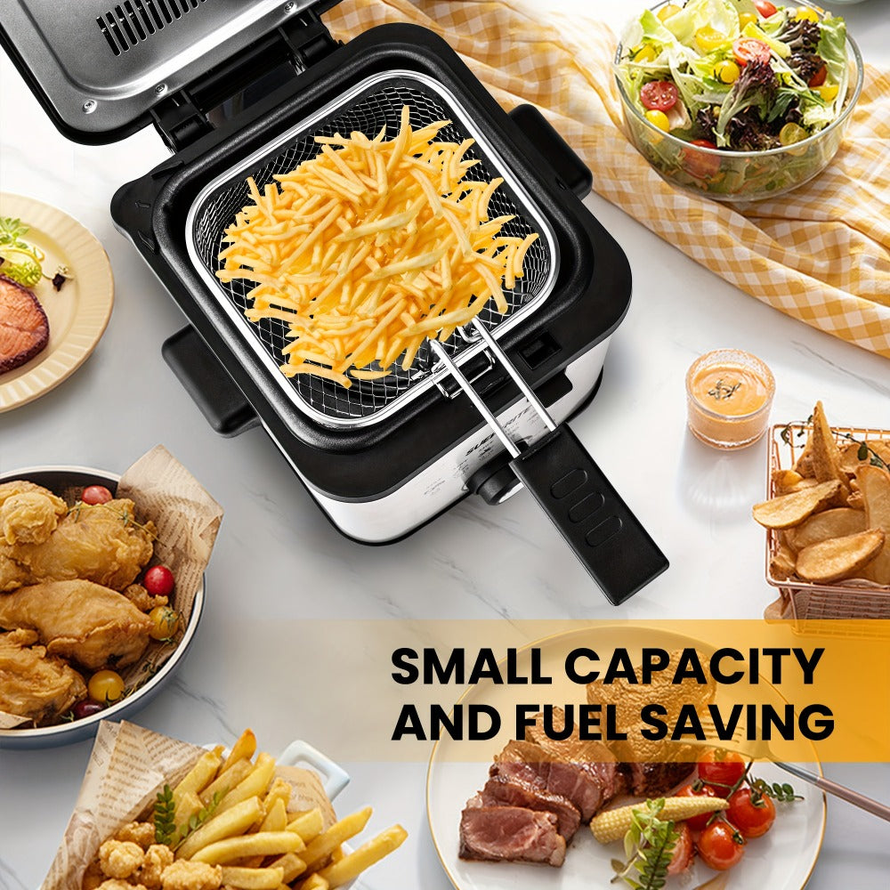 Deep Fryer 1500W Electric – Non-Stick Stainless Steel Frying Pot with Adjustable Temperature Control & Frying Basket, 1.5L / 2.5L / 3L / 5L / 6L Capacity for Home Kitchen - product image 11