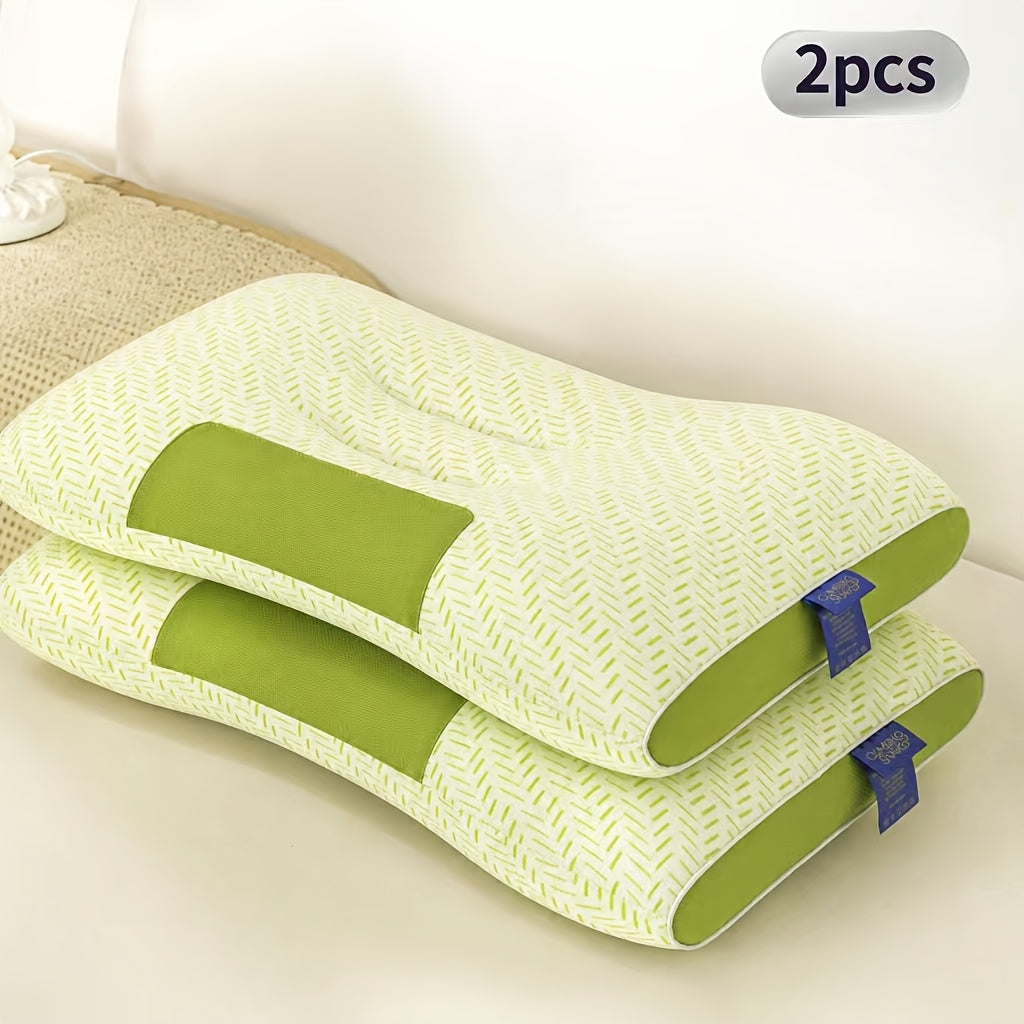 2pcs Neck Pillows, Made of Breathable Fabric That Prevents Sweatiness During Long-term Wear, Features a Removable Zippered Pillowcase - product image 12