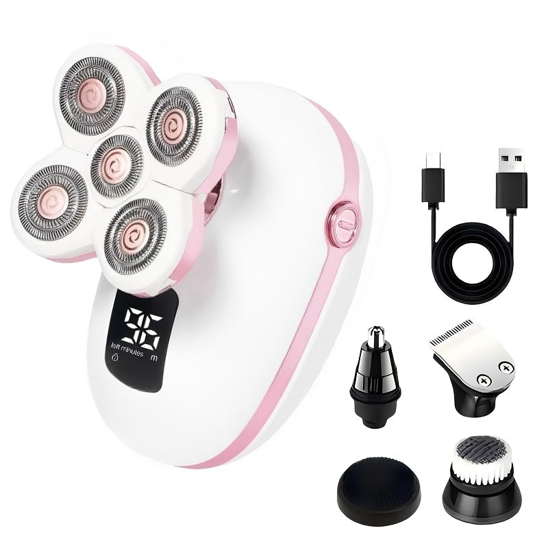 Waterproof Electric Shaver for Women & Men – IPX6 Rotary Head, Wet & Dry Body Hair Removal, Floating Head, Type-C Charging, LED Display, Underarm Leg Arm Face Shaver, Holiday Gift - product image 16