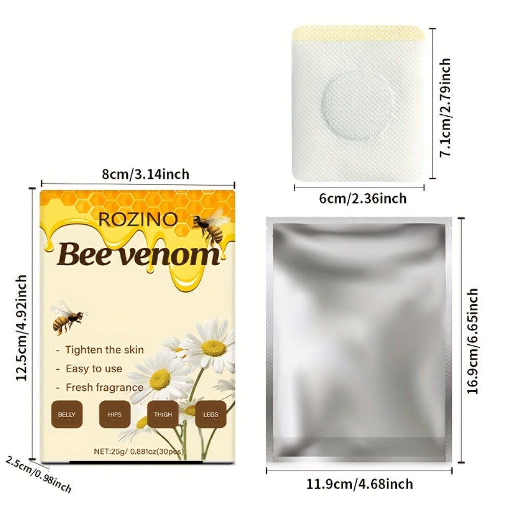 Belly Button Firming Patches 60 Pcs - Bee Venom Natural Botanical Navel Patches with Long-Lasting Adhesion, Body Toning & Wellness Patches for All Skin Types, Daily Body Care - product image 5