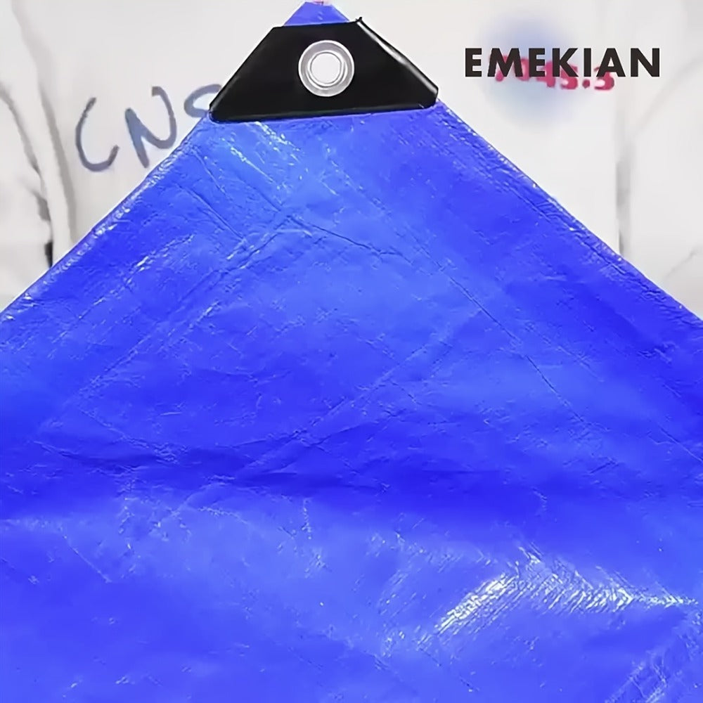 Heavy Duty Tarp Waterproof UV Resistant Tarpaulin – Thickened PE Double-Sided Blue Orange Rainproof Sun Shade Cover with Grommets & Rope for Outdoor Camping Garden Vehicle Boat Pro - product image 18