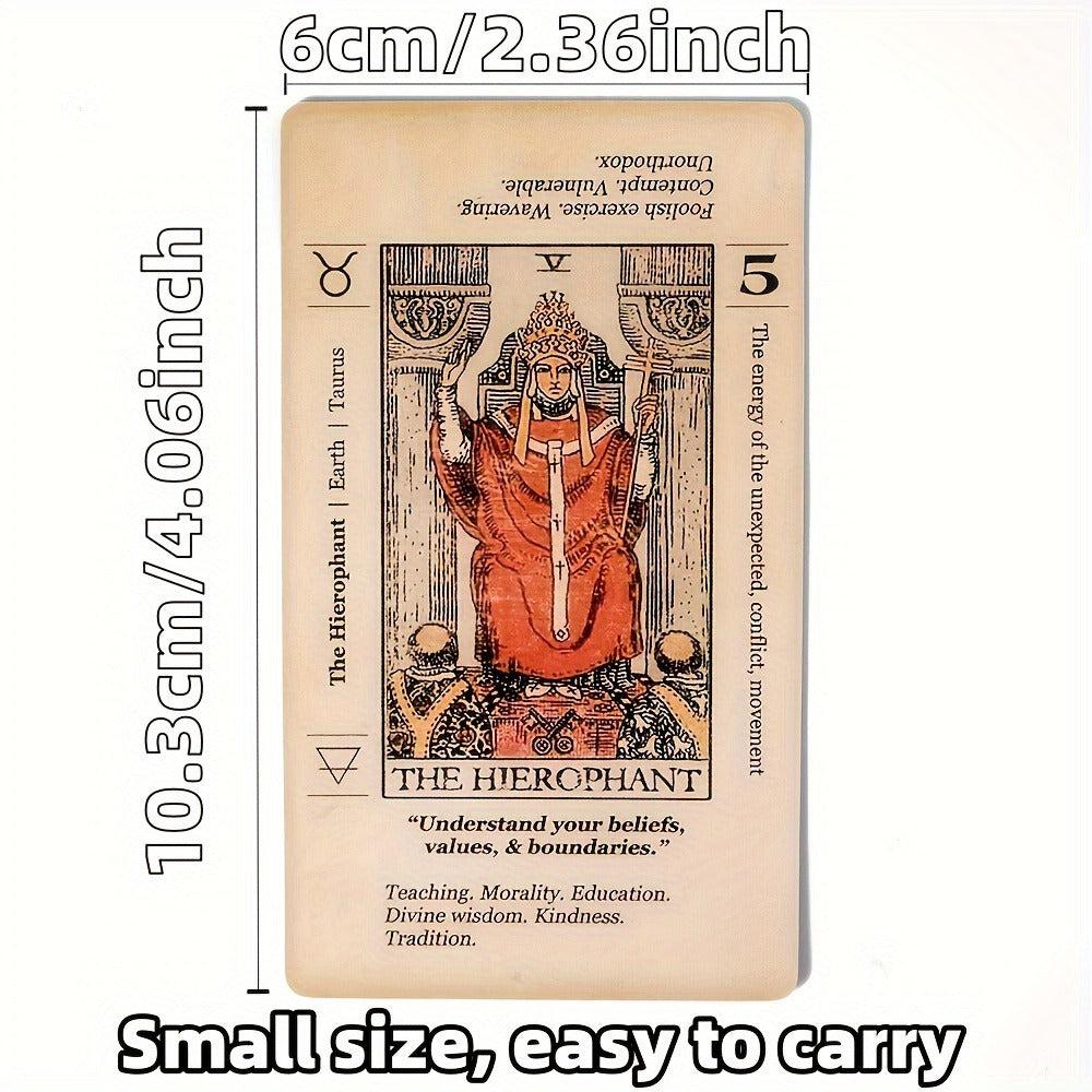 Complete Vintage Spiritual Reading Set, Full Major & Minor Arcana, Beginner-Friendly Gift for Women Teens Adults – Tarot Cards 78-Card Deck with PDF Guidebook - product image 2