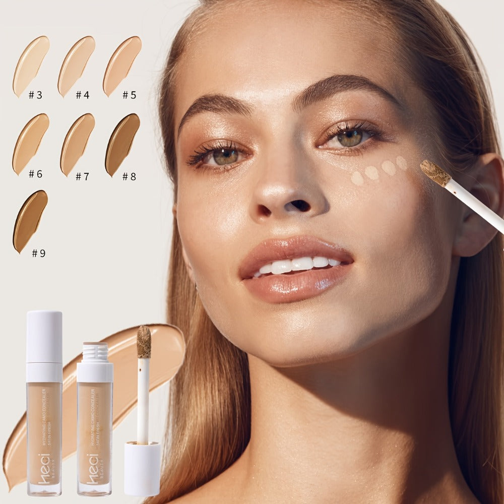 Liquid Concealer and Contour Stick Set 2 Pcs Buildable Coverage Hydrating Pore Minimizing Long-Lasting for Blemishes Dark Circles All Skin Types Flawless Finish - product image 4