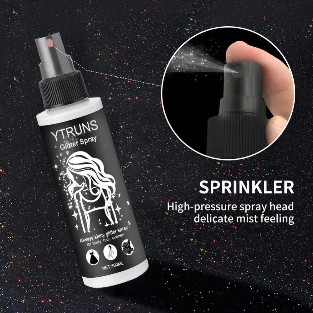 Body Shimmer Spray for Women – Star-Shaped Glitter Sparkle Mist 100ml Hydrating Formula for Body Hair & Clothes, Daily Wear Festival Rave Photoshoot Glow - product image 9