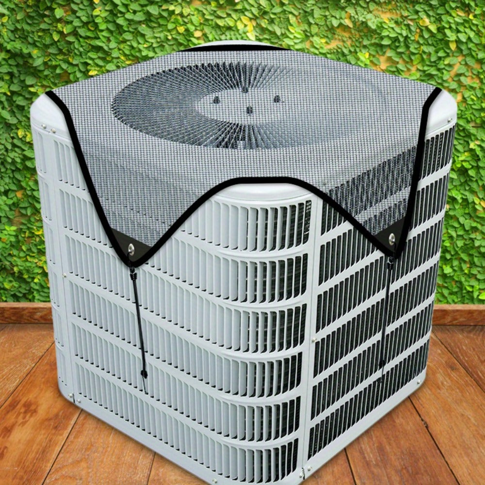 Outdoor Air Conditioner Cover 26"x26", Universal PVC Mesh AC Unit Protector, Prevents Leaves Debris Snow, Weatherproof Outdoor AC Cover for Winter Christmas Season - product image 5