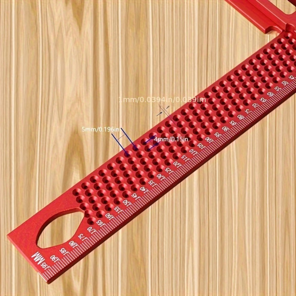 T-Square Marking Gauge 200mm Aluminum Alloy Woodworking Cross Calibration Height Ruler Precision T-Type Layout Tool for Carpentry DIY - product image 4