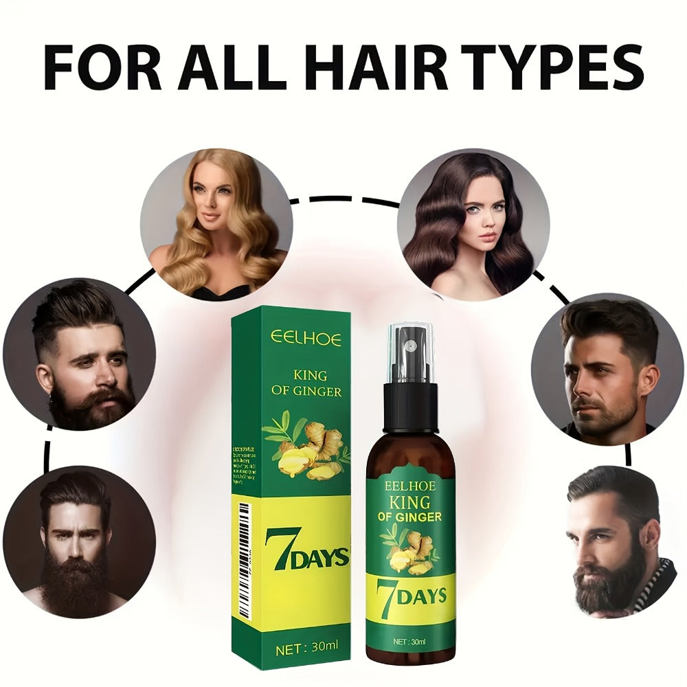 Ginger & Biotin Hair Growth Gift Set 2-Pack - Ginger Scalp Oil + Biotin Strengthening Serum 7-Day Nourishing Treatment for Hair Loss Moisturizing All Hair Types Women Men - product image 14