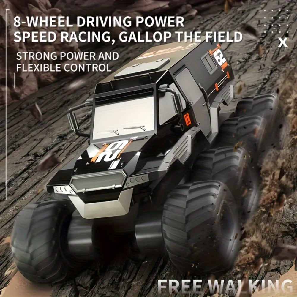 Amphibious RC Truck 8-Wheel Drive 4-Motor Off-Road Climbing Remote Control Armored Vehicle, Oversized All-Terrain Land & Water Military Truck Toy | Epic Gift - product image 7