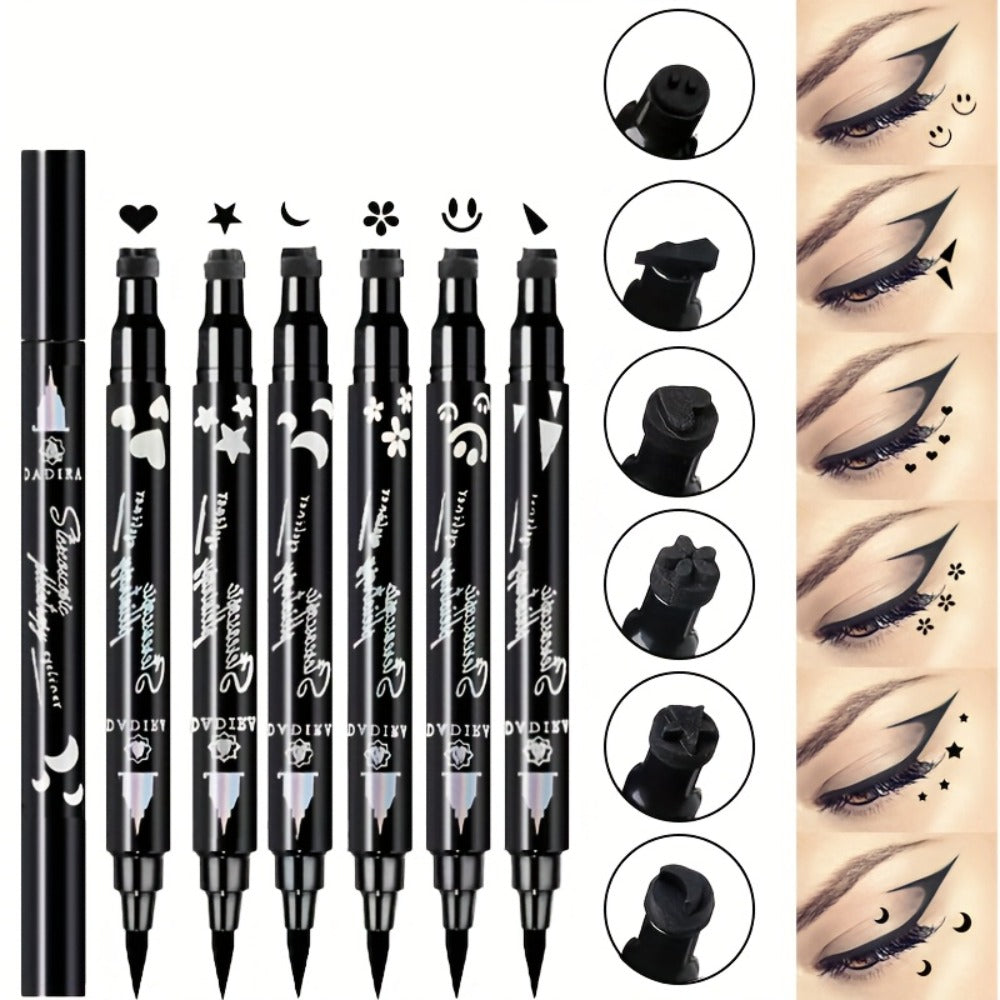 Waterproof Eyeliner Pen Set 6pcs Double-Ended Liquid Eyeliner Kit – Smudge-Proof, Oil-Proof, Long-Lasting Precision Eye Liner Pencil for Women, All-Day Wear, Cat Eye, Holiday Makeu - product image 3