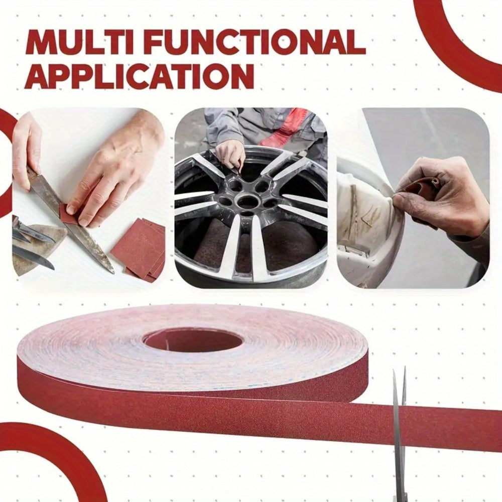 Sandpaper Roll with Dispenser, Aluminum Oxide Multi-Grit Emery Cloth 80-600, 4/5/6 Piece Set, 236 Inch for Wood Metal Glass Woodworking Sanding Blocks DIY - product image 16