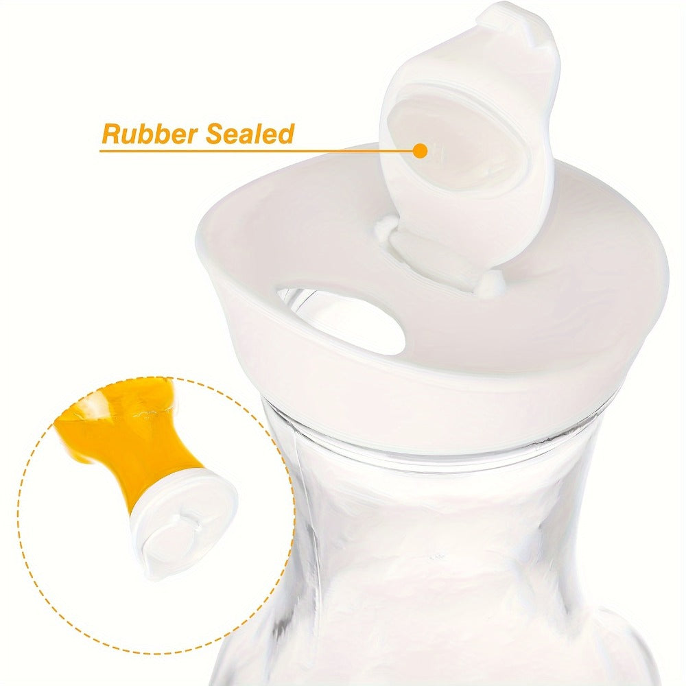 Glass Carafes with Lids Set of 4 - 1.5L Beverage Pitcher for Iced Tea, Cold Brew Coffee, Milk & Cold Drinks - product image 5