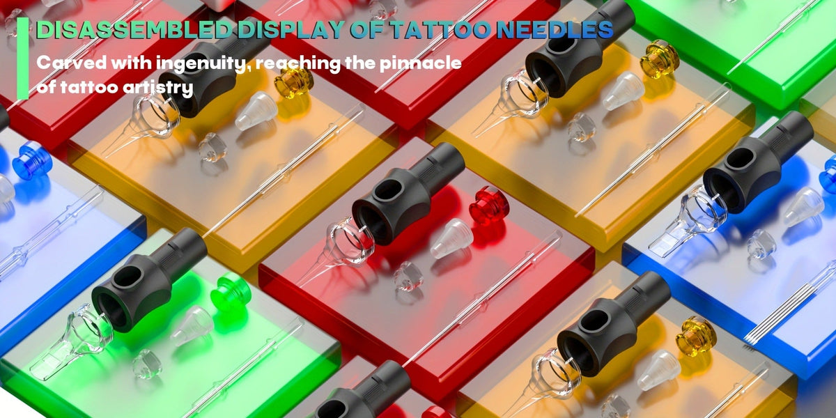 Tattoo Pen Kit Complete Beginner Set - Wireless Battery Tattoo Pen 1400mAh LCD Screen, 10pcs Cartridge Needles, 11 Color Inks, Power Supply, Coreless Motor Low Noise, Tattoo Gun Ki - product image 18