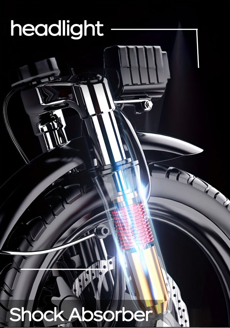 14 Inch Foldable Electric Bicycle, 330 Pound Load-bearing Capacity, Max Speed Of 19MPH, 48V Lithium Battery, Range Of Approximately 18-28 Miles, Portable - product image 21