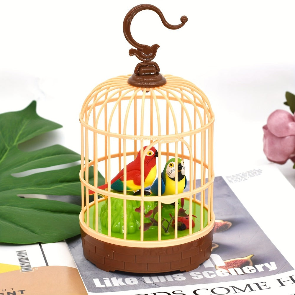 Chirping & Wing-Fluttering Parrot, Interactive Sound-Responsive Animal Toy, Battery Powered, Birthday Christmas Gift for Kids Boys Girls – Mini Voice-Activated - product image 7