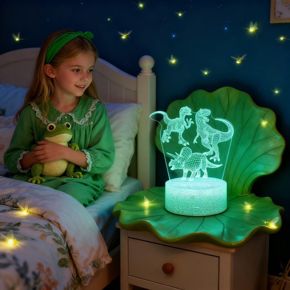 3D Holographic Dinosaur Night Lamp 16 Color Changing T-Rex LED Bedside Lamp Remote Touch Control Adjustable Brightness Kids Room Decor Gift Boys Girls Jurassic - product image 10