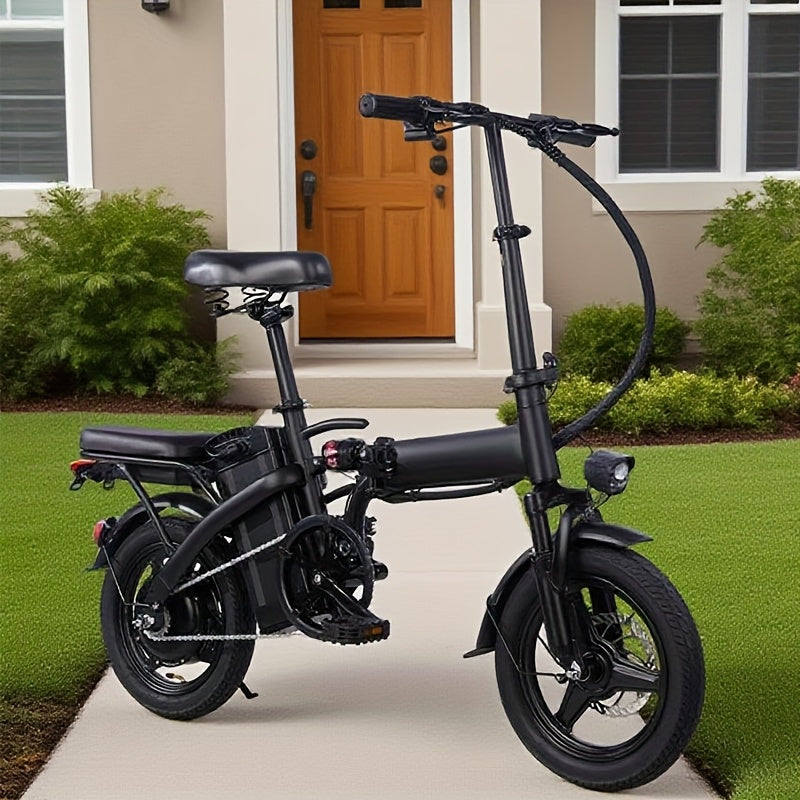 14 Inch Foldable Electric Bicycle, 330 Pound Load-bearing Capacity, Max Speed Of 19MPH, 48V Lithium Battery, Range Of Approximately 18-28 Miles, Portable - product image 4