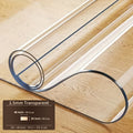 Clear PVC Tablecloth Table Protector 1.5mm Thick Transparent Table Cover Heat Resistant Scratch Resistant Waterproof Desk Mat for Dining Table Home Office Restaurant Coffee Table M - product image 49