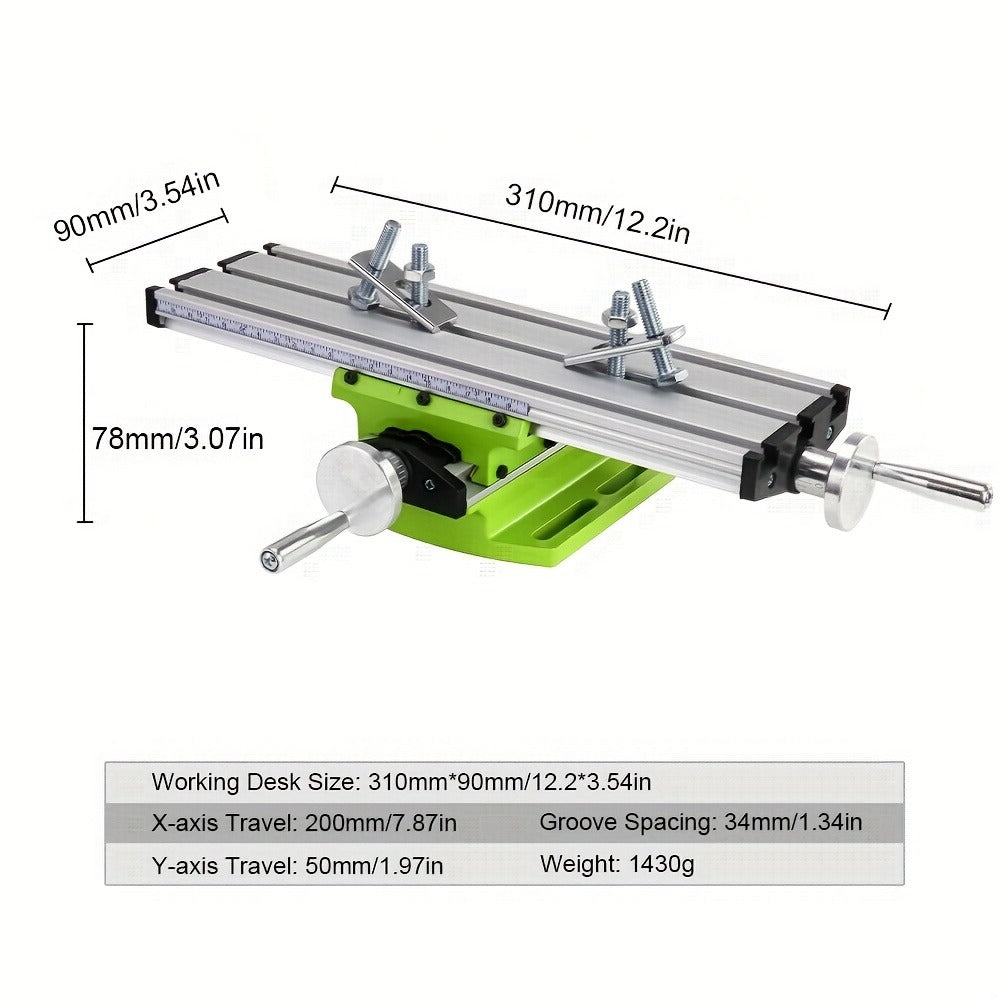 Cross Slide Table BG-6300 Compound Milling Drilling Worktable X-Y Axis Adjustable Bench Drill Press Work Table for Mini Drill Machine - product image 4