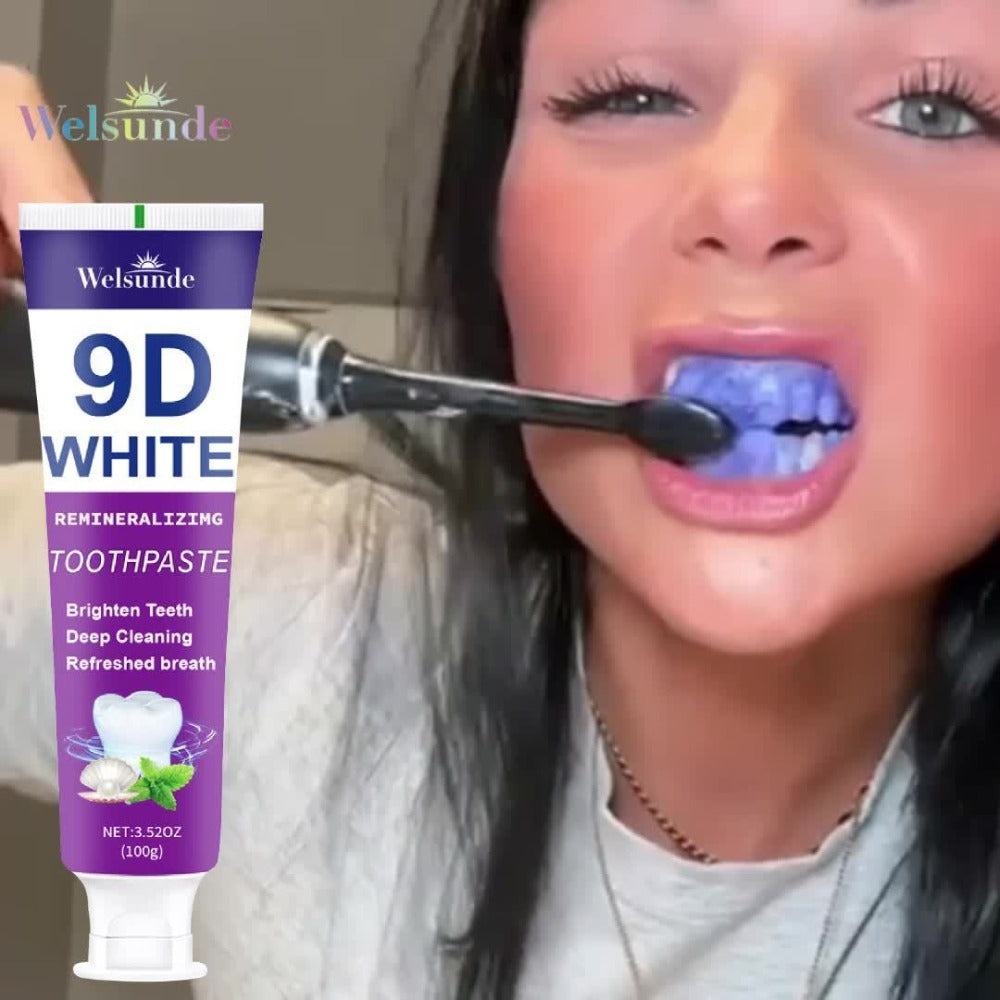 Purple Toothpaste 2pcs Hydroxyapatite Whitening Deep Cleaning European Formula Mint Flavor Fresh Breath Gentle on Gums Travel Size 100g Oral Care Gift for Women Men Sensitive Teeth - product image 10