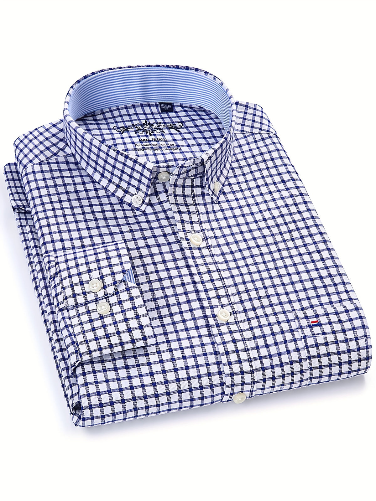 Men's Long Sleeve Shirt with Classic Stripes, Ideal for Business Formal Events, Perfect Gift for Him - product image