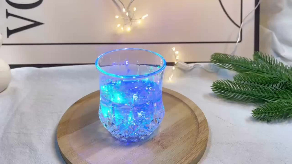 Light Up Cups 12 Pack – LED Luminous Sensor Glasses That Glow When Liquid Is Poured – 7-Color Gradient Flash Crystal Tumbler for Bar, KTV & Party – 6.76 Oz Cool Novelty Drinkware G - product image 10
