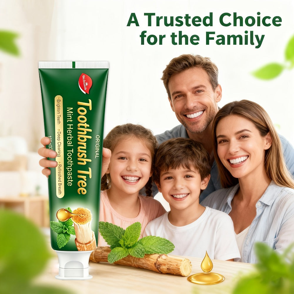 Natural Toothpaste 3-Pack – Herbal Mint Formula for Sensitive Gums & Teeth, Long-Lasting Freshness, Gentle Deep Cleaning Dental Care for Men & Women, Sleek Tube Design with Natural - product image 11