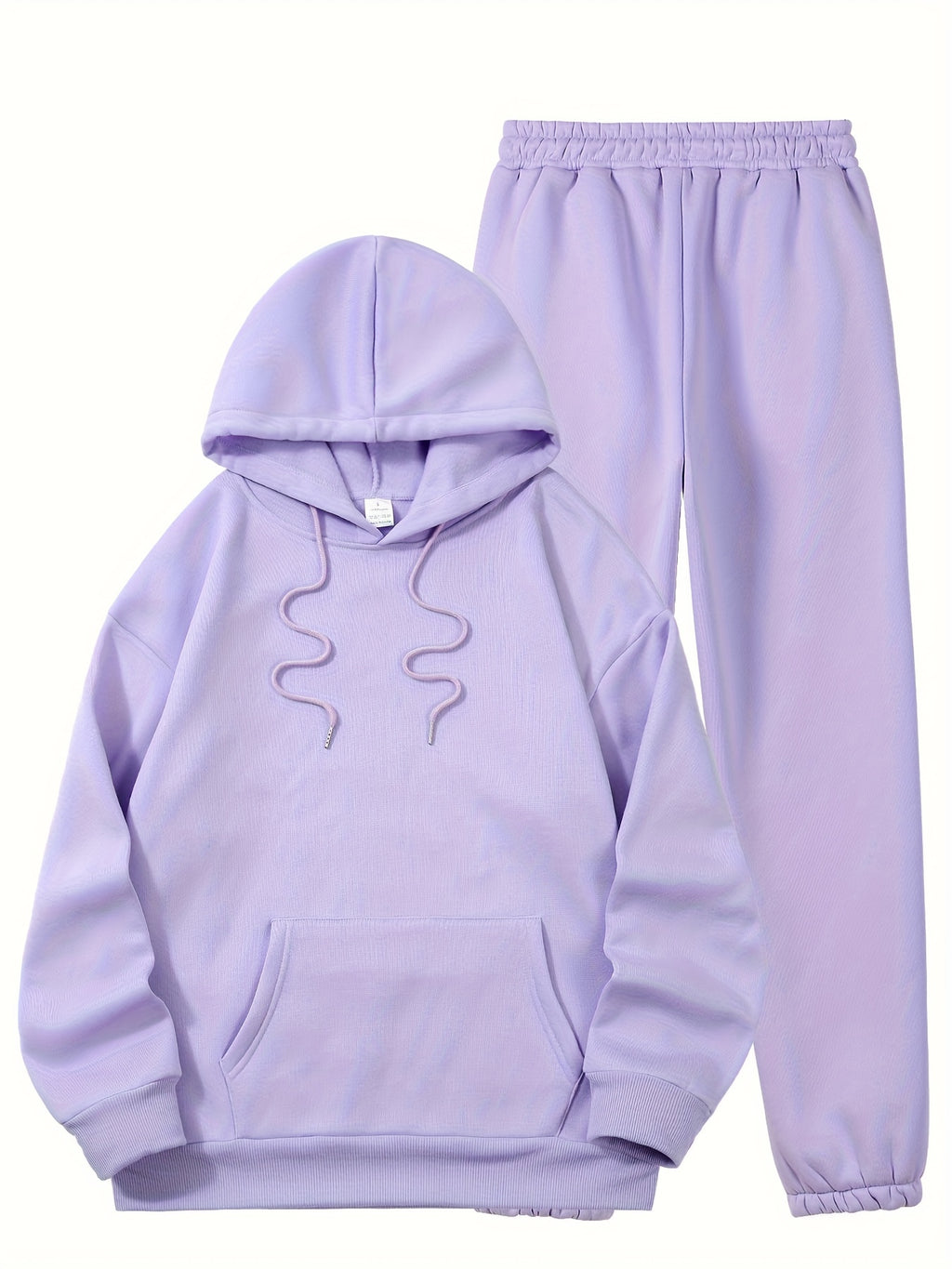Women's Fleece-Lined Hoodie & Printed Sweatpants Set , Machine Washable, Pocket Detail, Comfortable Warm - product image 18