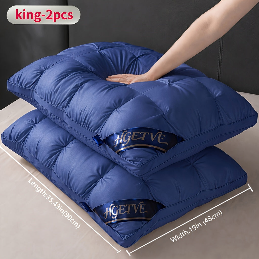 2pcs Hotel Quality Sleep Pillow, Deep Sleep Neck Pillow, Highly Elastic and Plump Pillow Core, Hypoallergenic and Skin-Friendly Pillowcase, Easy Clean, Soft - product image 15