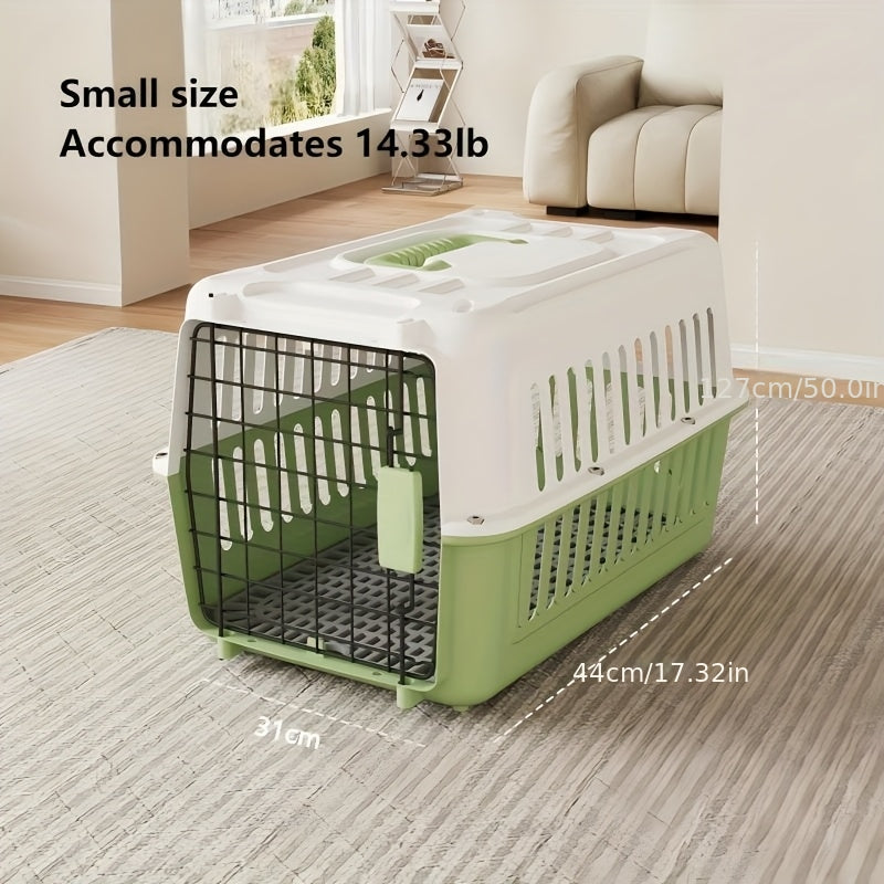 & FAA Certified Dog Cat Travel Crate, Breathable Portable Pet Carrier Box with Buckle Closure & Easy Assembly for Airplane Cabin Transport, 3 Colors 2 Sizes - product image 2